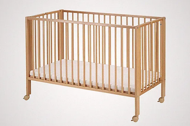 2. Wahl tissi Falt- / Reisebett Buche natur incl. Matratze 120x60 cm