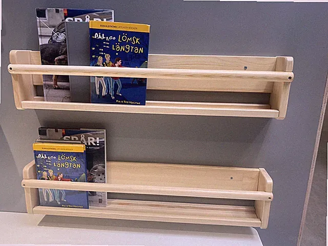 2 x IKEA FLISAT Wandaufbewahrung, Kiefer massiv, 70x9x16 cm, 002.907.78