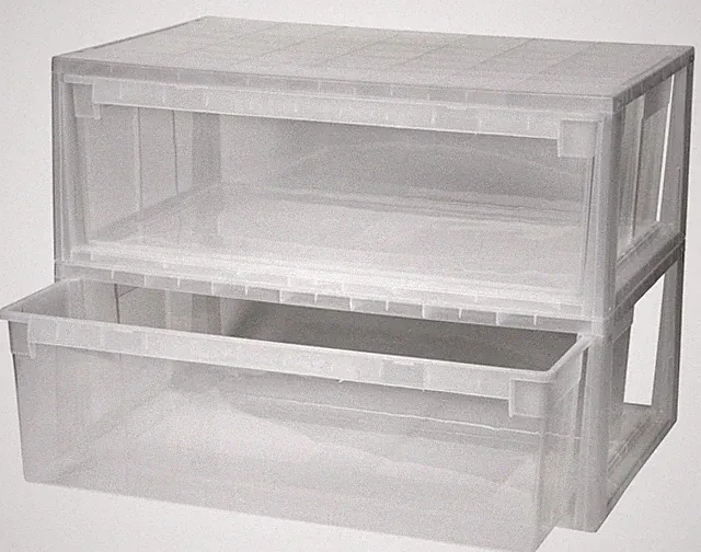2 x Schubladenbox Schublade Aufbewahrungsbox Kleiderbox Kommode Unterbettbox 36