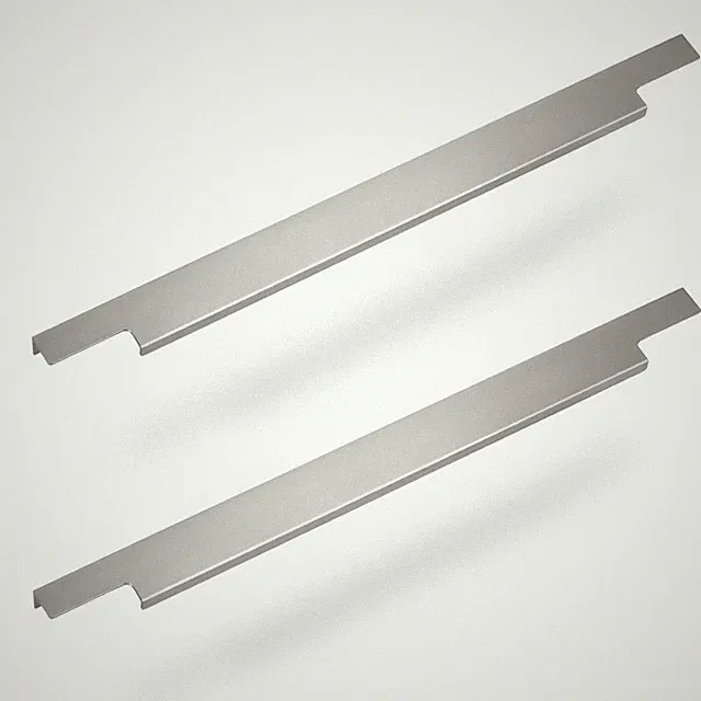 2 x Sotech Möbelgriffe Blankett Slim 295 mm Alu Chrom matt Griffe Schrankgriff
