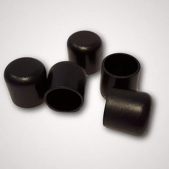 20 Abdeckkappen/Endkappen/Stuhlgleiter runde Rohre 14-30 mm Kunststoff Schwarz