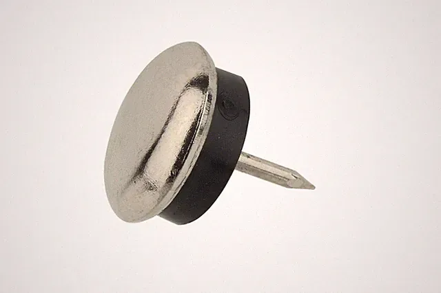 20 mm Metallgleiter Möbelgleiter mit Puffer für Teppich 4 Stück