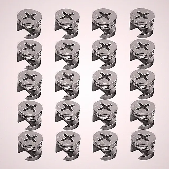 20 Stück Exzenter Möbelverbinder 15Mmx12Mm Möbelverbinder Exzenter Aus Zinklegie