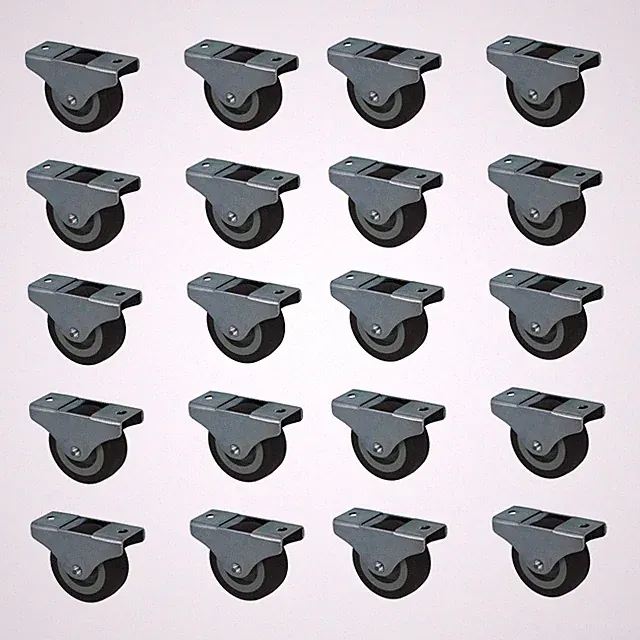 20 x 50 mm Kastenrolle Möbelrollen Kastenbockrolle Bettkastenrolle Rollen