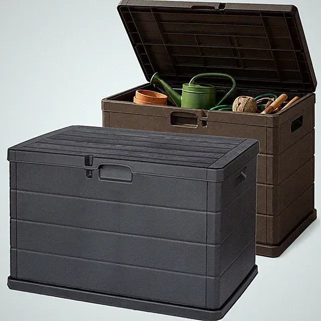 200L Große Abschließbare Outdoor Garten Aufbewahrungsbox Robust Terrasse Kissen Truhe