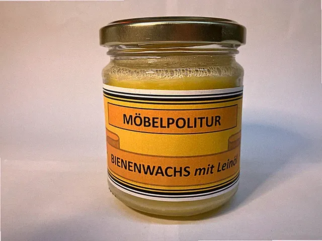200ml Bienenwachs Holzpolitur mit Leinöl Holzpflege Möbelwachs