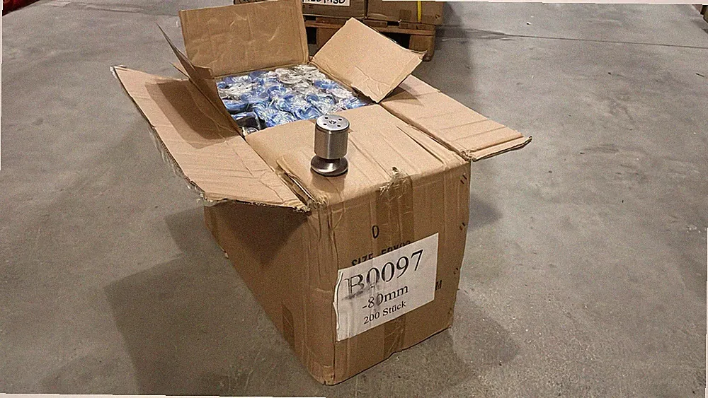 200x Restposten 80mm Edelstahl Möbel Fuß Sockel Füße Tischbein Sofa Bein