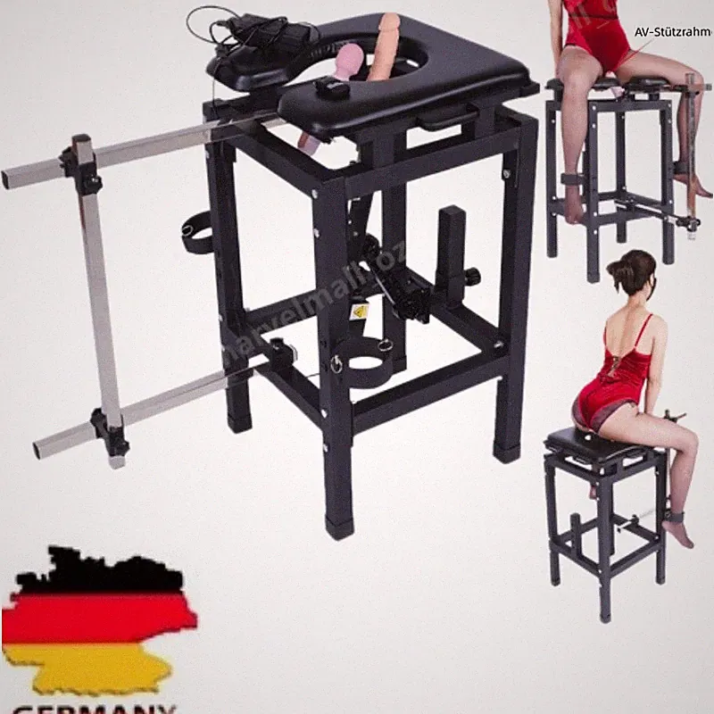 2026 BDSM Möbel Sklaven Stuhl Sexmöbel mit Fesseln Bondage, AV-Stick-Stützrahmen