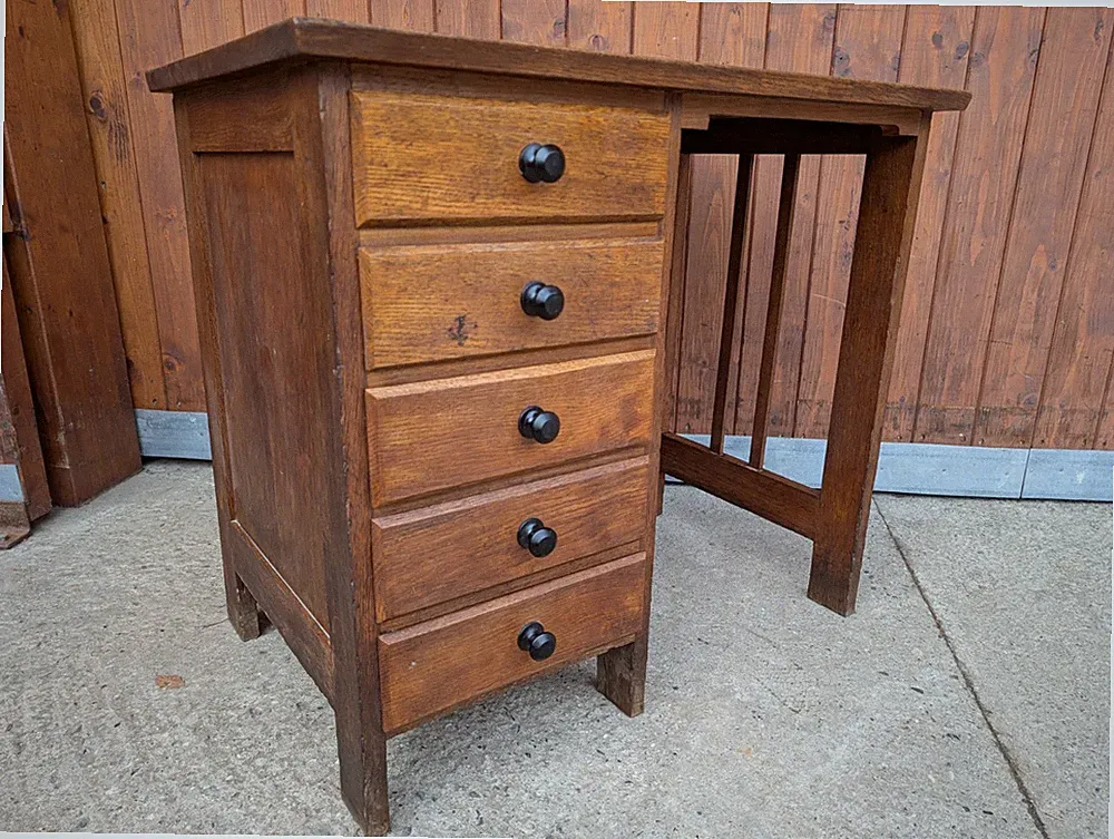 20er Art Deco Schreibtisch Büro Tisch Vintage Bauhaus 30er