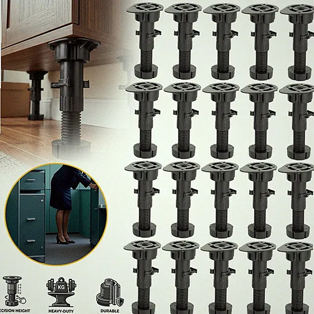 20x Möbelfüße Höhenverstellbar Sofafuß Schrankfüße Verstellfuß Sockelverstellfuß