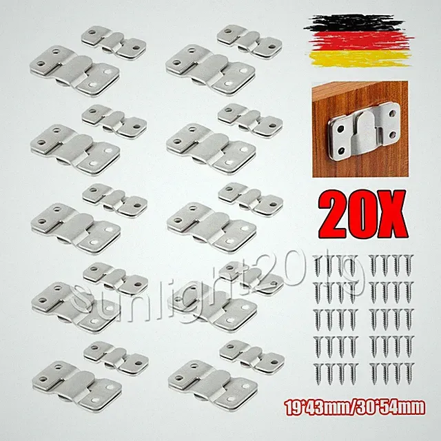 20X Sofaverbinder Möbelverbinder Couchverbinder Bettverbinder Steckverbinder