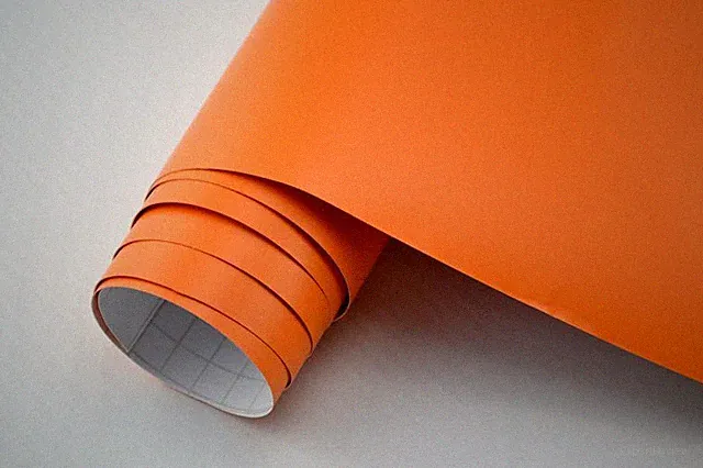 23,6€/m² Autofolie orange matt 25 x 152 cm Klebe Deko Möbel Folie Muster günstig