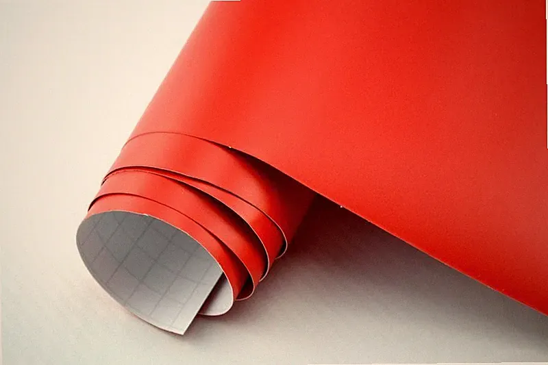 23,6€/m² Autofolie rot matt 25 x 152 cm Klebe Deko Möbel Folie Muster günstig