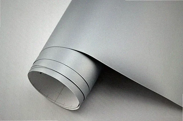 23,6€/m² Autofolie silber matt 25 x 152 cm Klebe Deko Möbel Folie Muster günstig