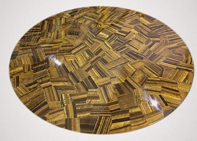 24 " Semi Precious Steine Tiger Ösen Inlay Kunst Marmor Table Top Heim Dekor