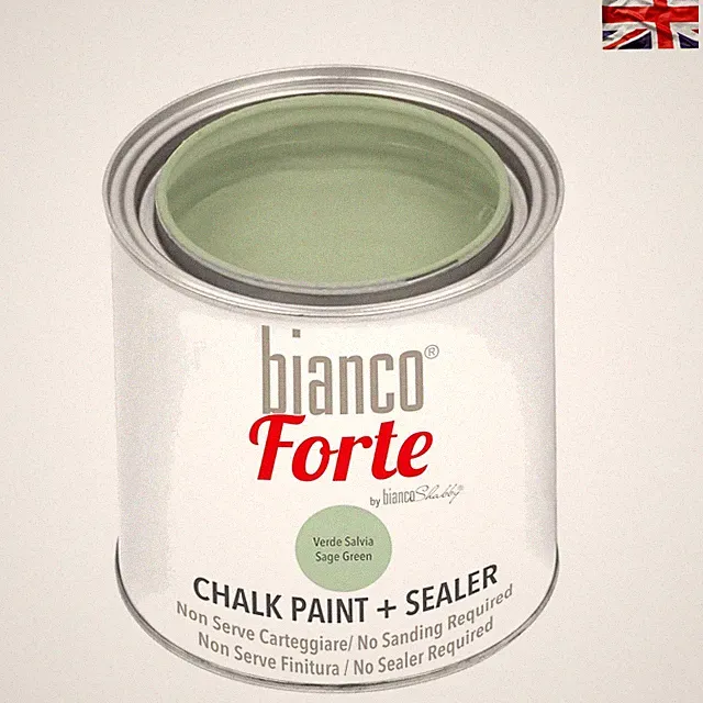 250ml Bianco Forte All-in-One Kreidefarbe in Salbeigrün - vielseitig & stilvoll