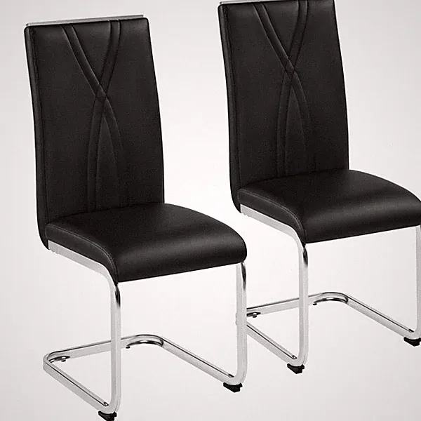 2er Küchenstühle-Set Schwingstuhl Esszimmerstuhl Polsterstuhl fürs Esszimmer