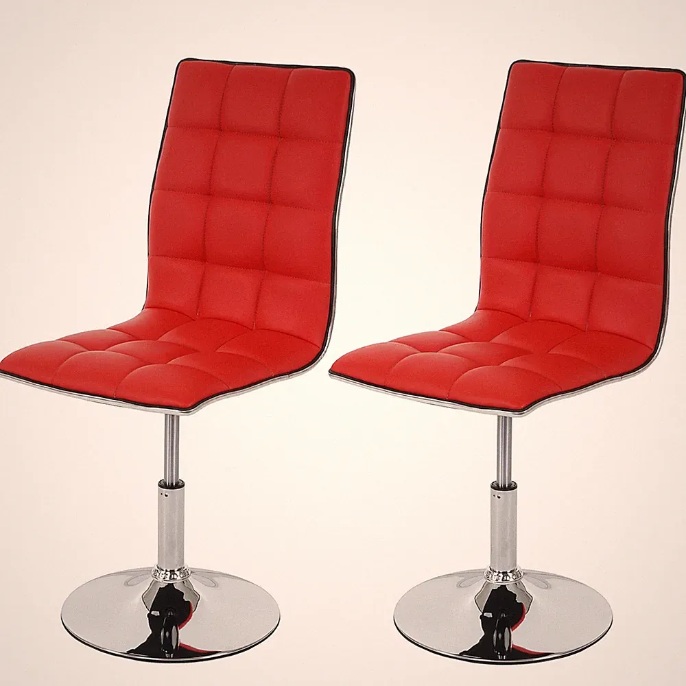 2er-Set Esszimmerstuhl HWC-C41, Stuhl Lehnstuhl, Kunstleder oder Textil