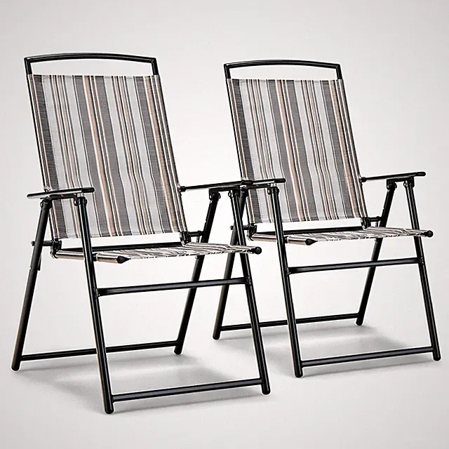2er Set Gartenstühle Klappstühle Balkonstühle bis 150kg