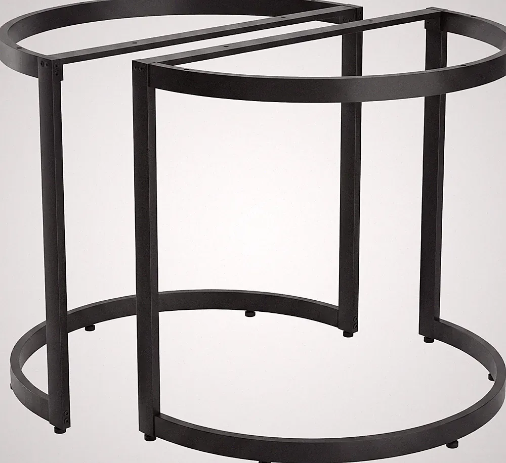 2er Set Tischbeine Cranford für DIY-Esstisch Metall pulverbeschichtet bis 300 kg