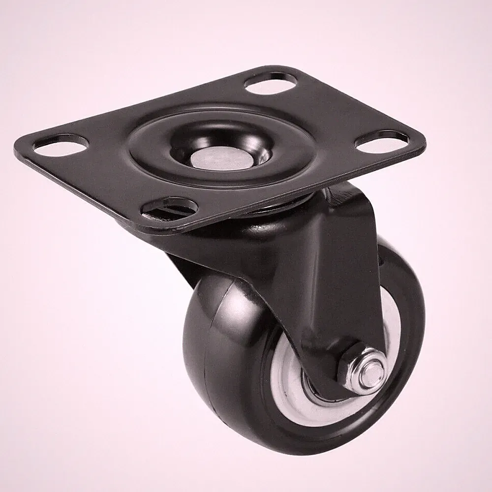 2pcs Schwerlastrollen Für Möbel 50mm 200KG Transportrollen Lenkrollen DE
