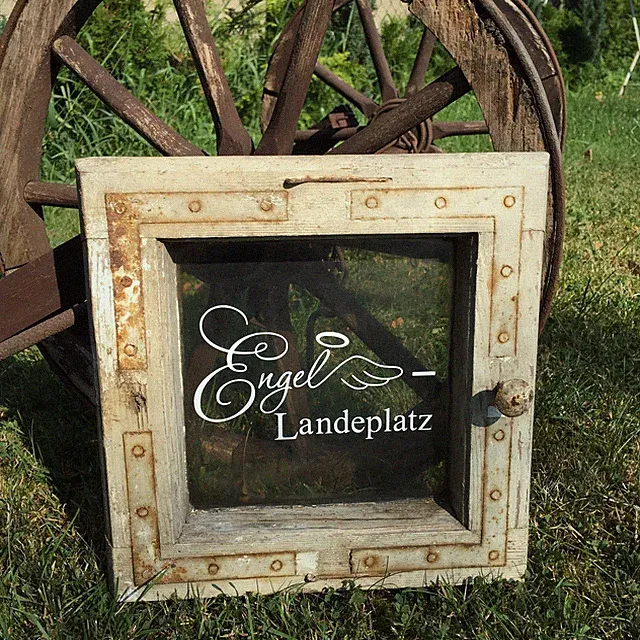 2x gr.+kl.Shabby Chic wasserf.Aufkleber,Engel Möbeltattoo Koffer,Schrank,Fenster