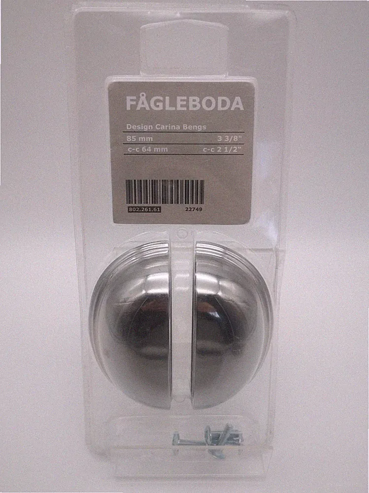 2x IKEA FAGLEBODA Griffe f. Faktum Metod Küche Möbel 802.261.61 silberf. Kommode