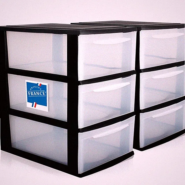 2x Schubladenbox Büro Tisch Organizer Regal Schreibtisch Kunststoff Ablagebox