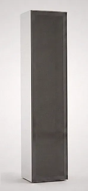 2x Vitrinen schrank Weiß Moderner Stil Minimalistisch Elegant Hängeschrank