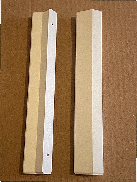 2xIKEA BRIMNES BETTSCHUBLADE / Kleiderschrank GRIFFE weiß Holzteil #124328,20cm groß