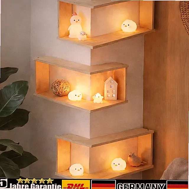 3 Ebenen Eckregal Holz Wandregal Bücherregal Hängeregal Wandboard Schweberegal
