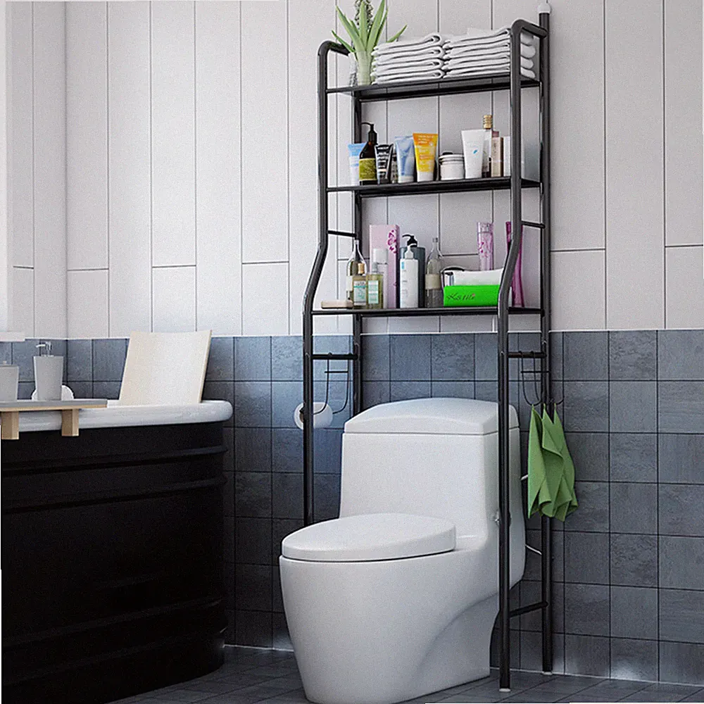 3 Ebenen Waschmaschinenregal Toilettenregal Badezimmer Bad Regal Badezimmerregal