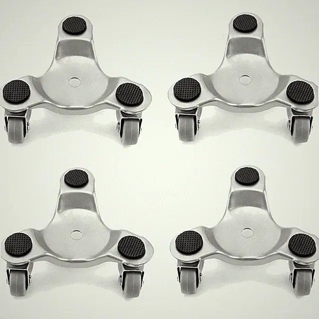 3 Lenkrollen Möbelroller Set - Ideal für schwere Lasten und ruhiges Bewegen