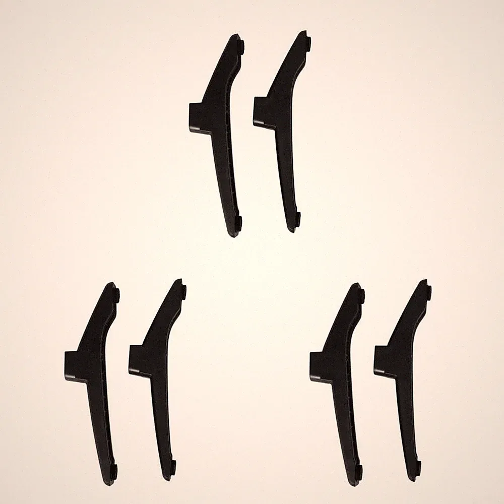 3 Pieces Tv-bodenständer Flachbildschirmhalterung Möbel Mit Beinmontage