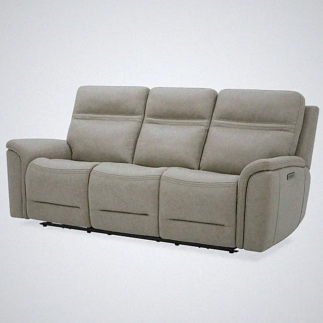 3-Sitzer-Sofa - beige - elektrische Relaxfunktion Sofa Couch Wohnlandschaft