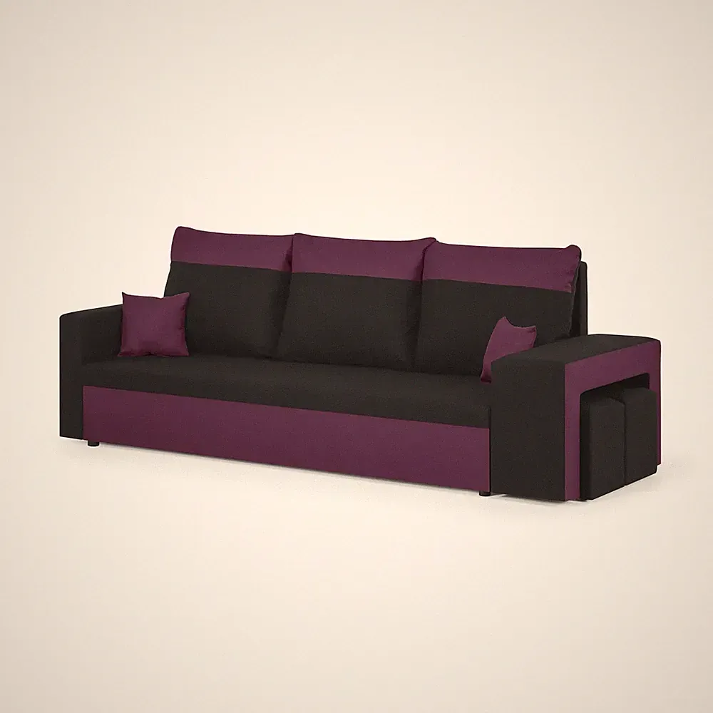 3-Sitzer Sofa mit Schlaffunktion DAKOTA2 mit Bonellfederkern LIEFERUNG KOSTENLOS