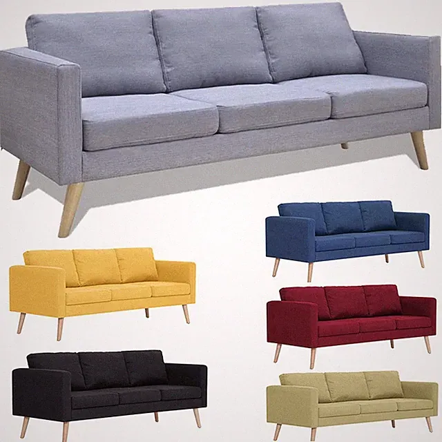 3-Sitzer Sofa Polstersofa Loungesofa Couch Sofagarnitur Sitzmöbel Couchgarnitur