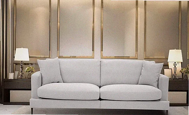 3-Sitzer Sofa von Leonique in Struktur "Silber" Neu
