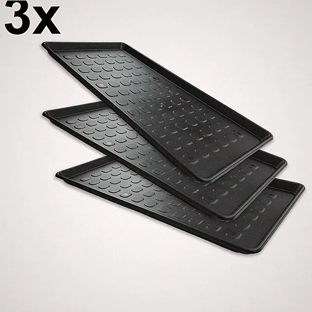 3 Stk Schuhmatte XXL Schuhablage Unterlage Untersetzer 76 x 38 cm Abtropfschale