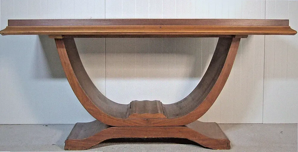 3100 ANTIK : ORIGINAL ART DECO GONDEL TISCH PALISANDER PARIS UM 1930 TOP DESIGN