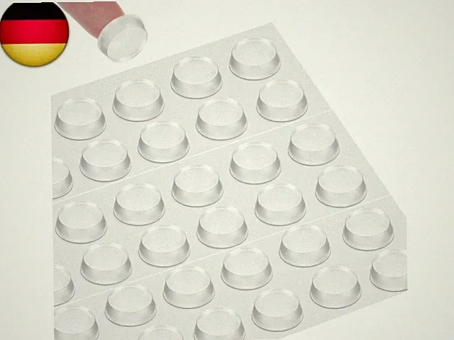 36 Stück Glasplatte Abstandshalter Antirutsch Pads Transparent Silikon Pads