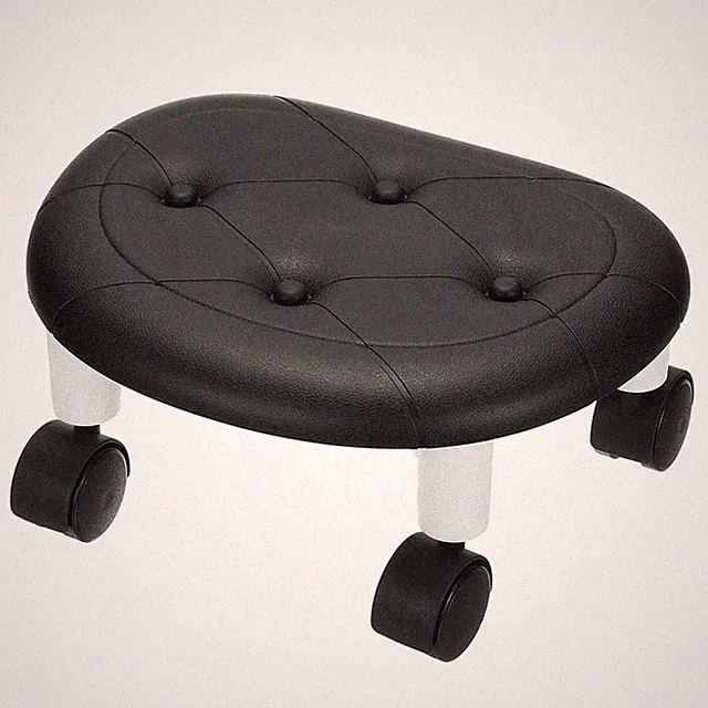360 ° Rollhocker Arbeitshocker Drehhocker Drehstuhl Badezimmer Hocker Roll Neu