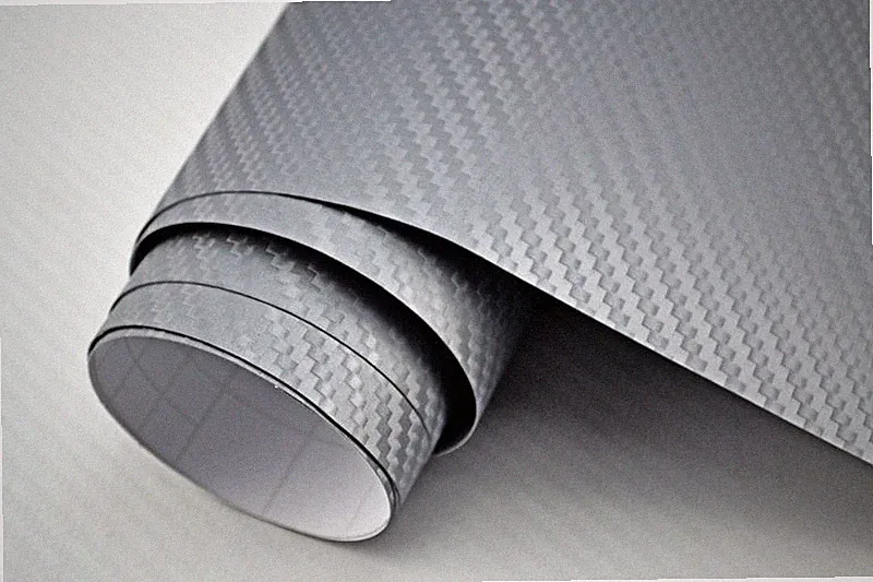 3D Autofolie 3D Carbon Folie silber Lackfolie Klebefolie Möbelfolie Dekor Folie
