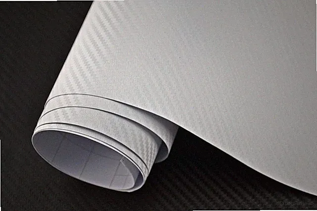 3D Autofolie 3D Carbon Folie weiss Lackfolie Klebefolie Möbelfolie Dekor Folie