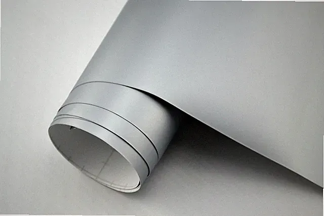 3D Autofolie Chrom - SILBER MATT Lackfolie Klebefolie Möbelfolie Dekor Folie