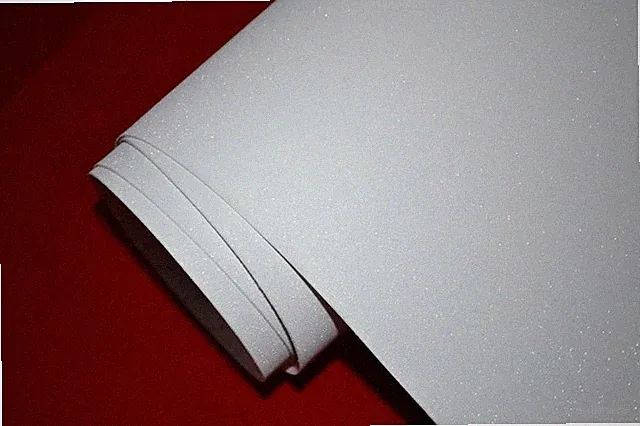 3D Autofolie GLITZER WEISS MATT Lackfolie Klebefolie Möbelfolie Dekor Folie