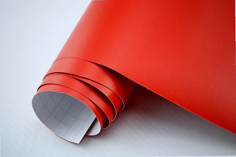 3D Autofolie ROT MATT Lackfolie Klebefolie blasenfrei 152cm Möbelfolie 152cm