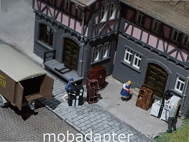 3D Druck Möbel - Jugendstil - Bauhaus - H0 1:87