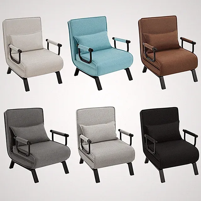 3in1 Schlafsofa Schlafsessel Klappbar Gästebett Chaiselongue Wohnzimmer Bettsofa