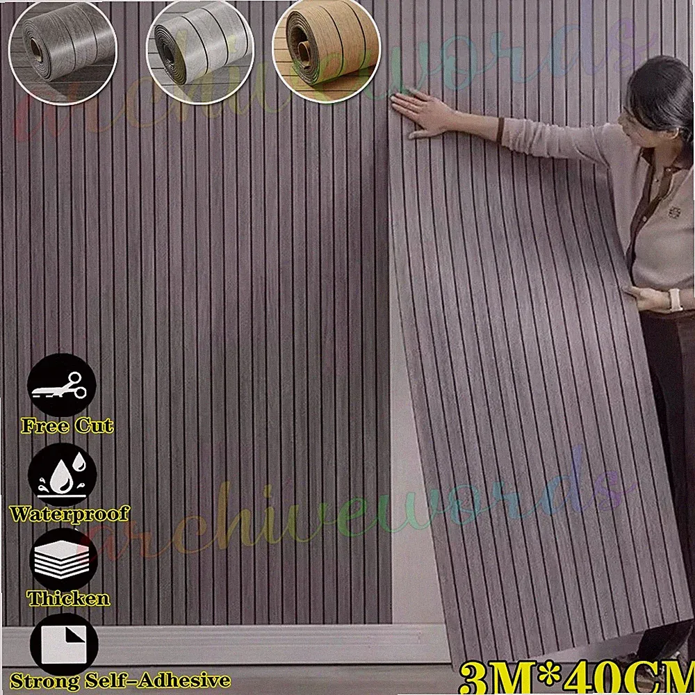 3M Selbstklebende Folie Tapete Holzoptik Holpaneele Klebefolie Möbel Küche Deko